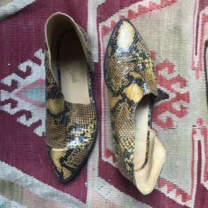 Free People Snakeskin Royale Flat